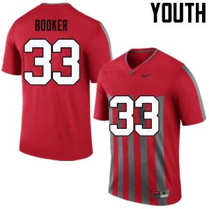 Youth Ohio State Buckeyes #33 Dante Booker Throwback Nike NCAA College Football Jersey Season QDD4144BT